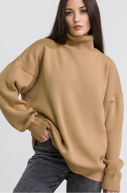Womens oversized turtleneck sweater